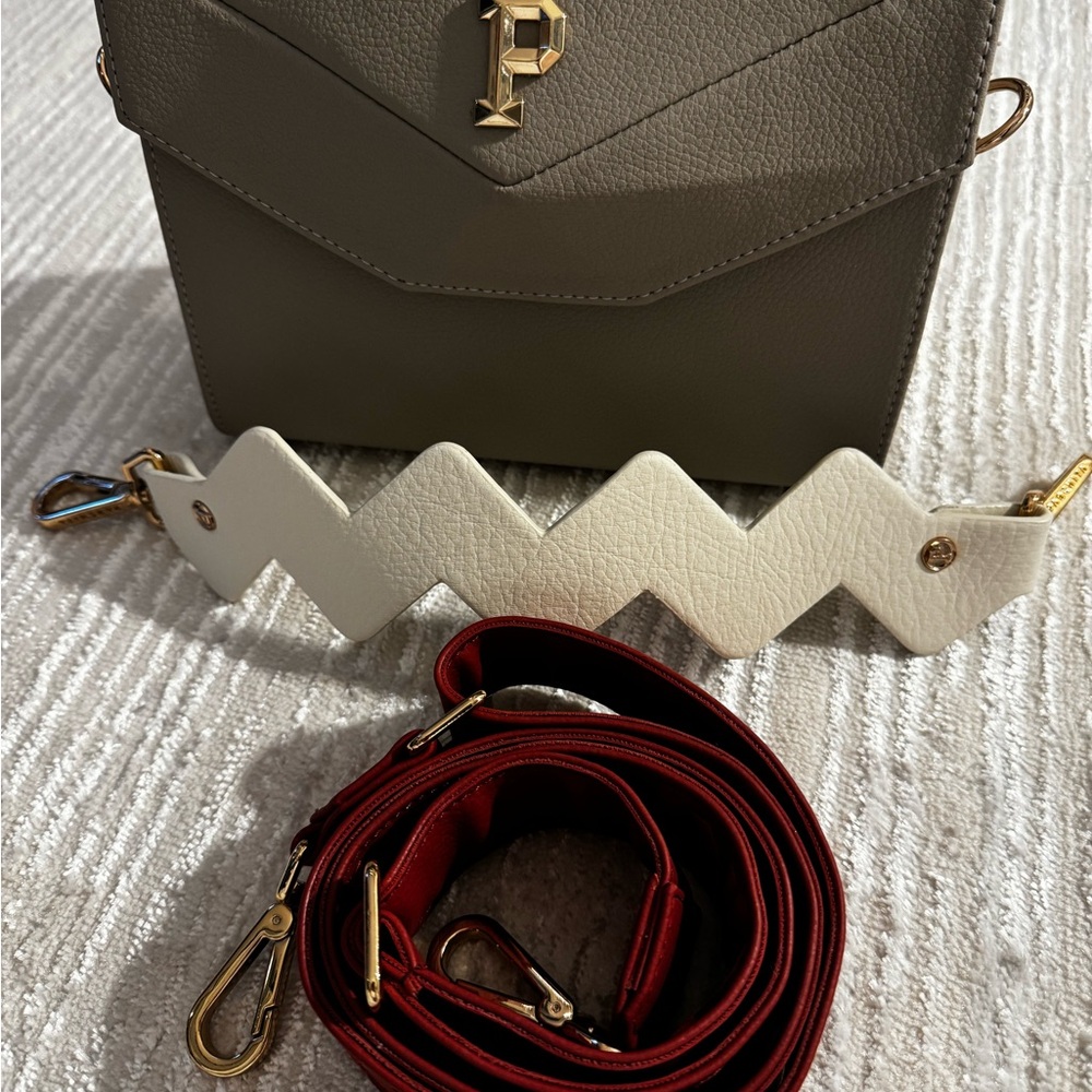 Stylish Gray and White Women's Bag